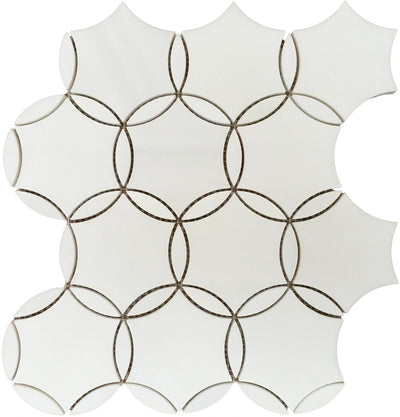 Aspire Stone Marble Louvre 12" x 12" Marble Mosaic