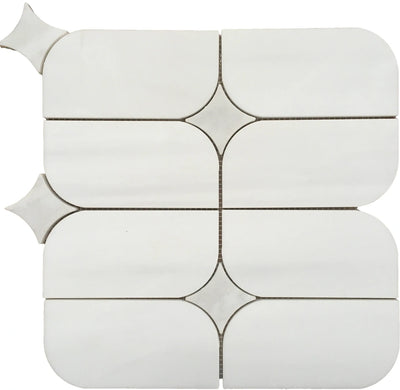 Aspire Stone Marble Imperial 12" x 12" Marble Mosaic