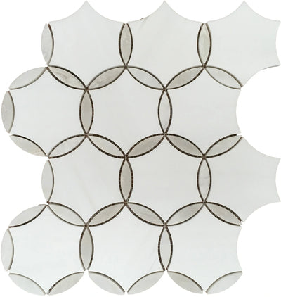 Aspire Stone Marble Louvre 12" x 12" Marble Mosaic