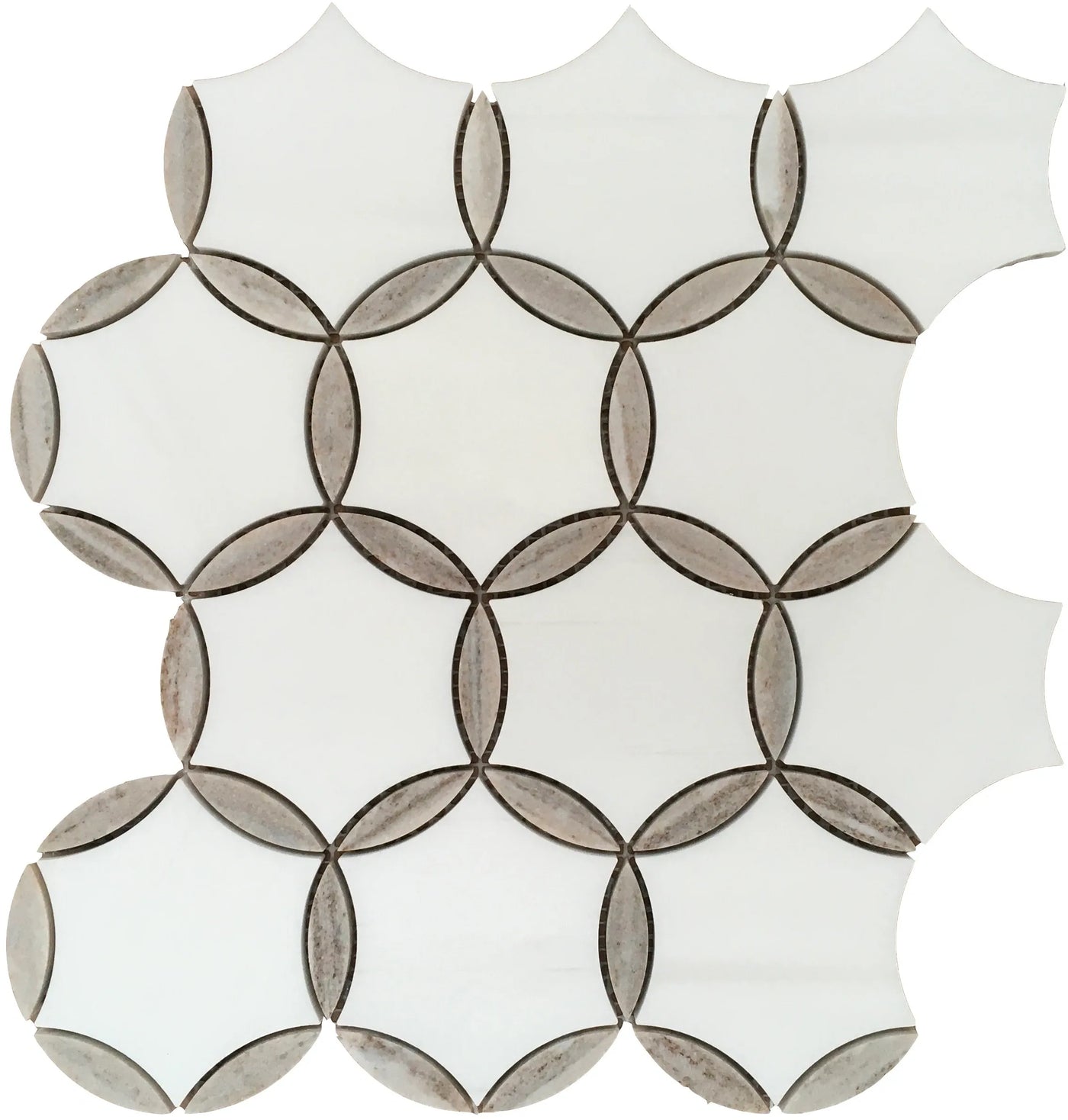 Aspire Stone Marble Louvre 12" x 12" Marble Mosaic