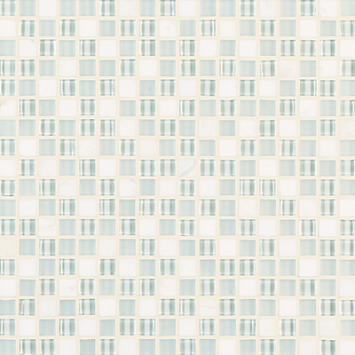 Crossville Ebb & Flow 0.5" x 0.5" 12" x 12" Natural Stone & Glass Mosaic