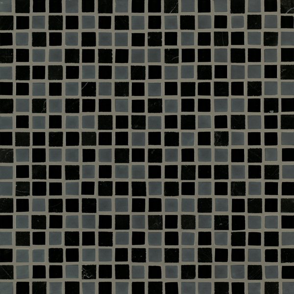 Crossville Ebb & Flow 0.5" x 0.5" 12" x 12" Natural Stone & Glass Mosaic