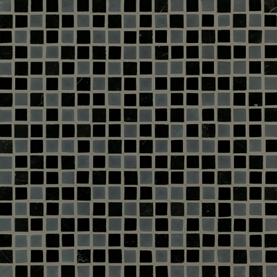 Crossville Ebb & Flow 0.5" x 0.5" 12" x 12" Natural Stone & Glass Mosaic