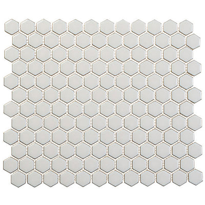Effortless Hexagon 10.19" x 11.75" Glass Mosaic