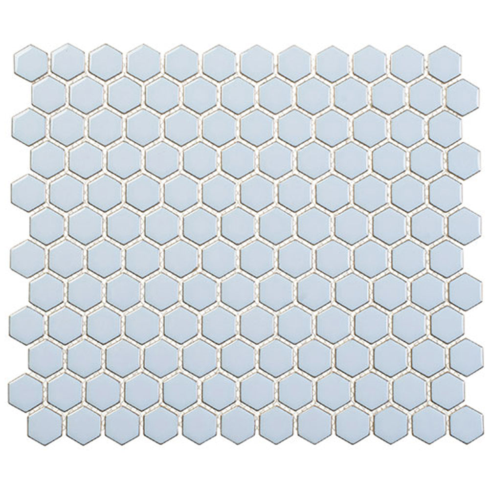 Effortless Hexagon 10.19" x 11.75" Glass Mosaic