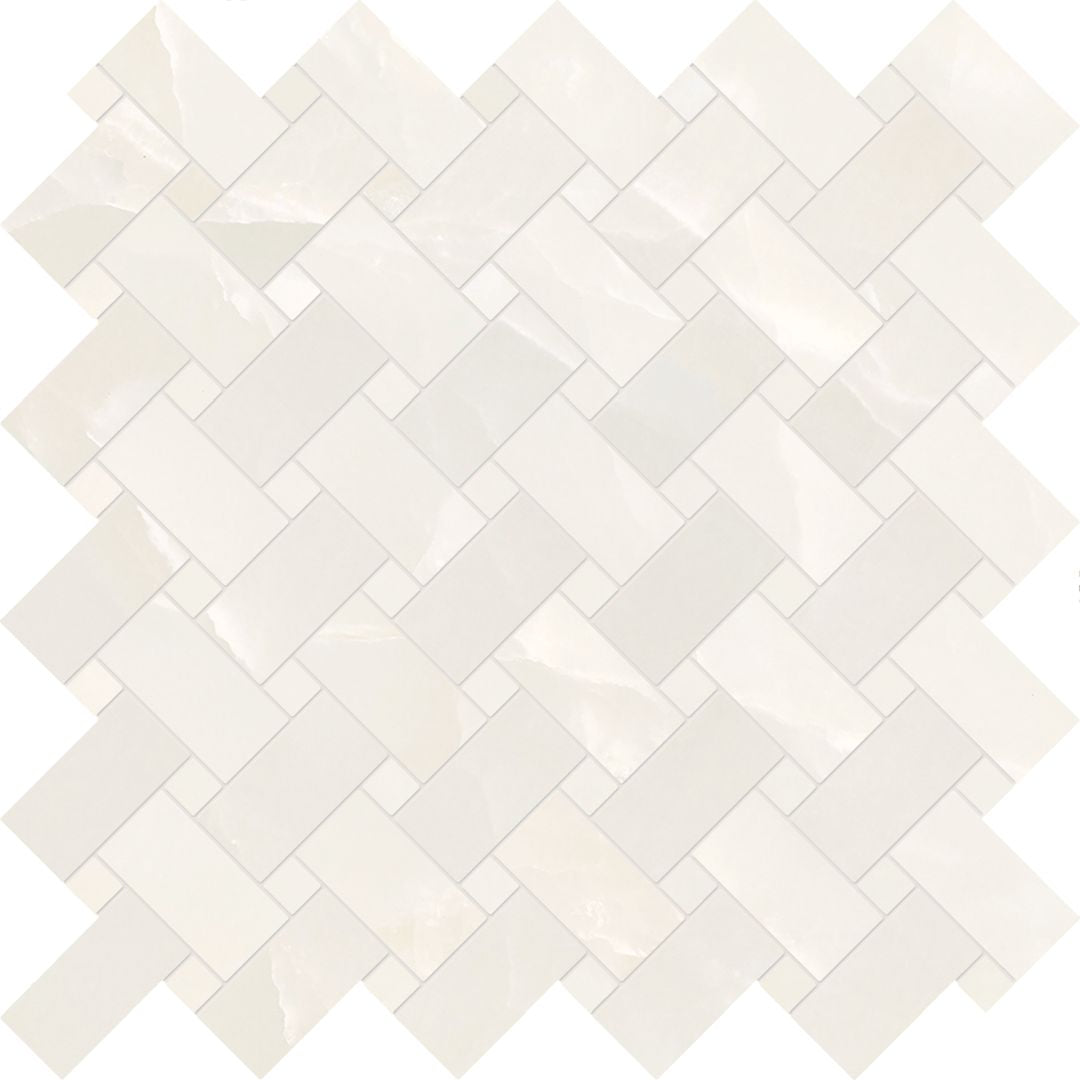 Emil Ceramica Tele Di Marmo Onyx Intrecci 12" x 12" Ceramic Mosaic