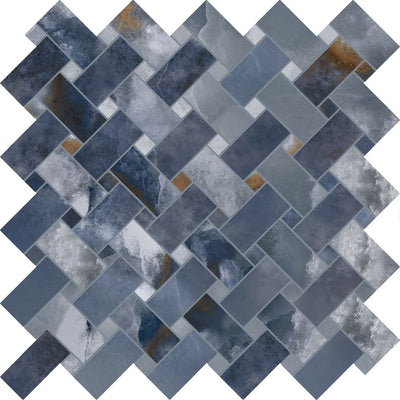 Emil Ceramica Tele Di Marmo Onyx Intrecci 12" x 12" Ceramic Mosaic