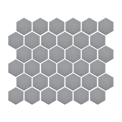 Lungarno Elements 2" Hexagon 10.98" x 12.68" Porcelain Mosaic