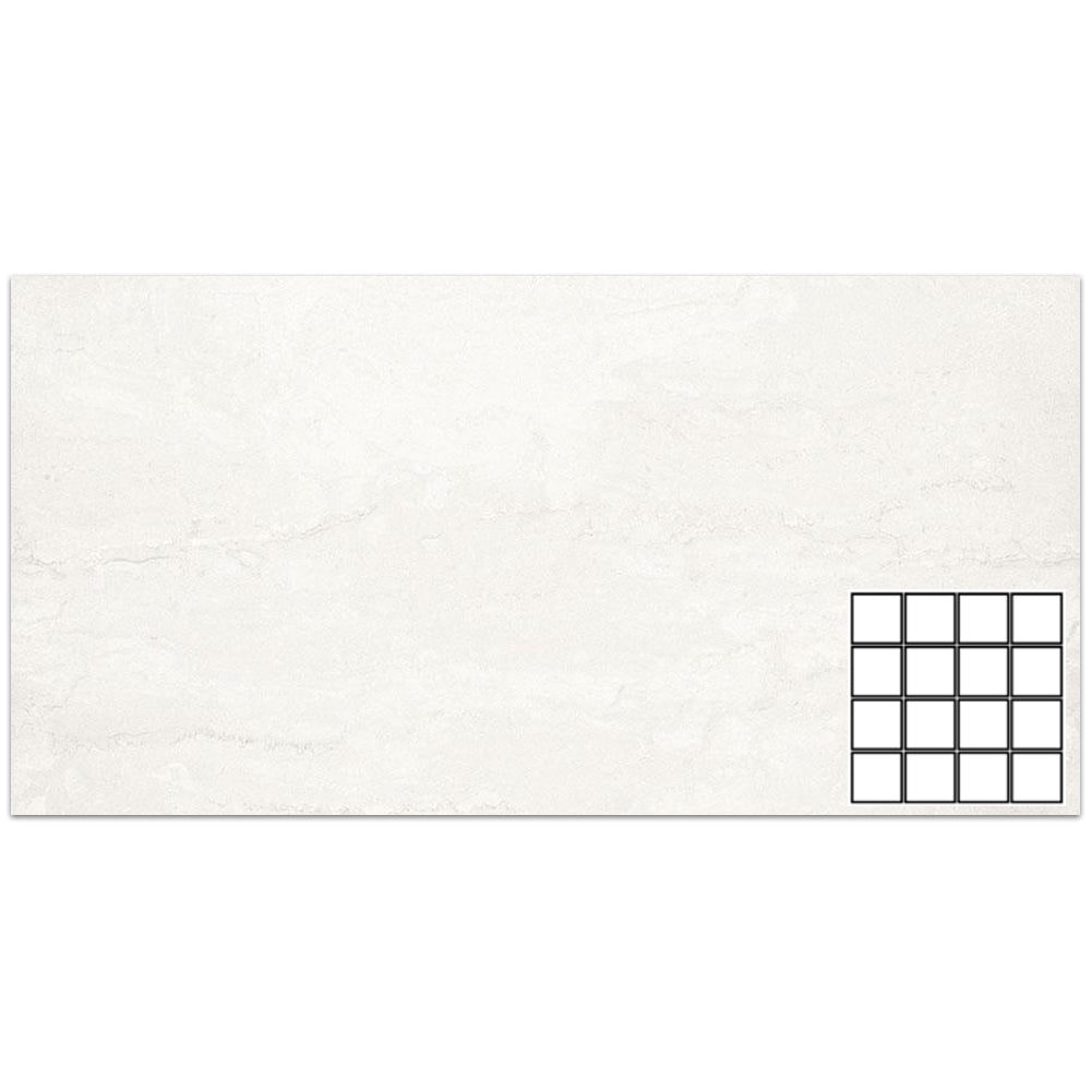 Tesoro Tivolazio 3 x 3 12" x 12" Porcelain Mosaic