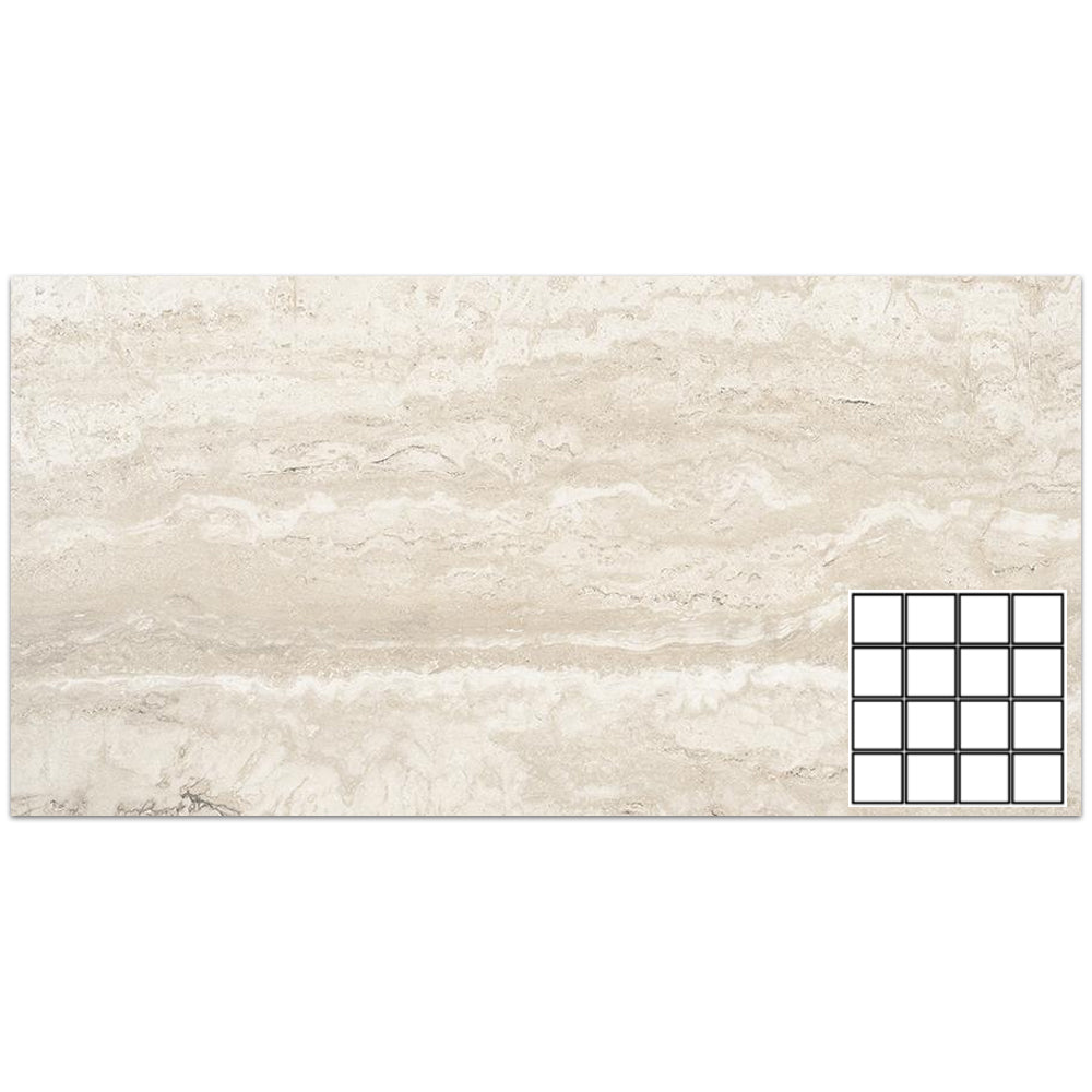 Tesoro Tivolazio 3 x 3 12" x 12" Porcelain Mosaic