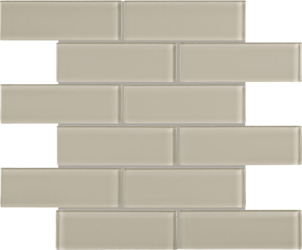 QDI Surfaces Element 2 x 6 12" x 12" Glass Mosaic