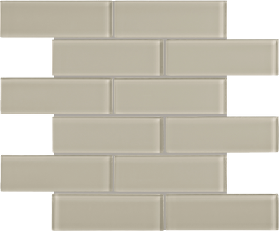 QDI Surfaces Element 2 x 6 12" x 12" Glass Mosaic
