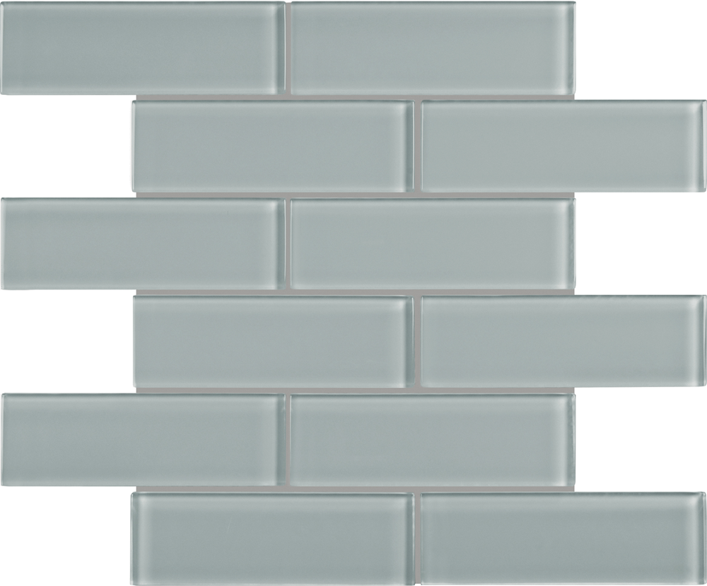 QDI Surfaces Element 2 x 6 12" x 12" Glass Mosaic