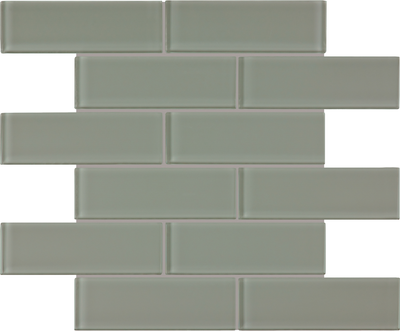 QDI Surfaces Element 2 x 6 12" x 12" Glass Mosaic