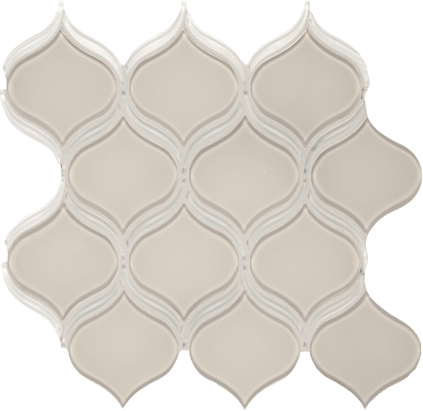 Tesoro Element Arabesque 11.25" x 11.75" Glass Mosaic