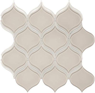 Tesoro Element Arabesque 11.25" x 11.75" Glass Mosaic