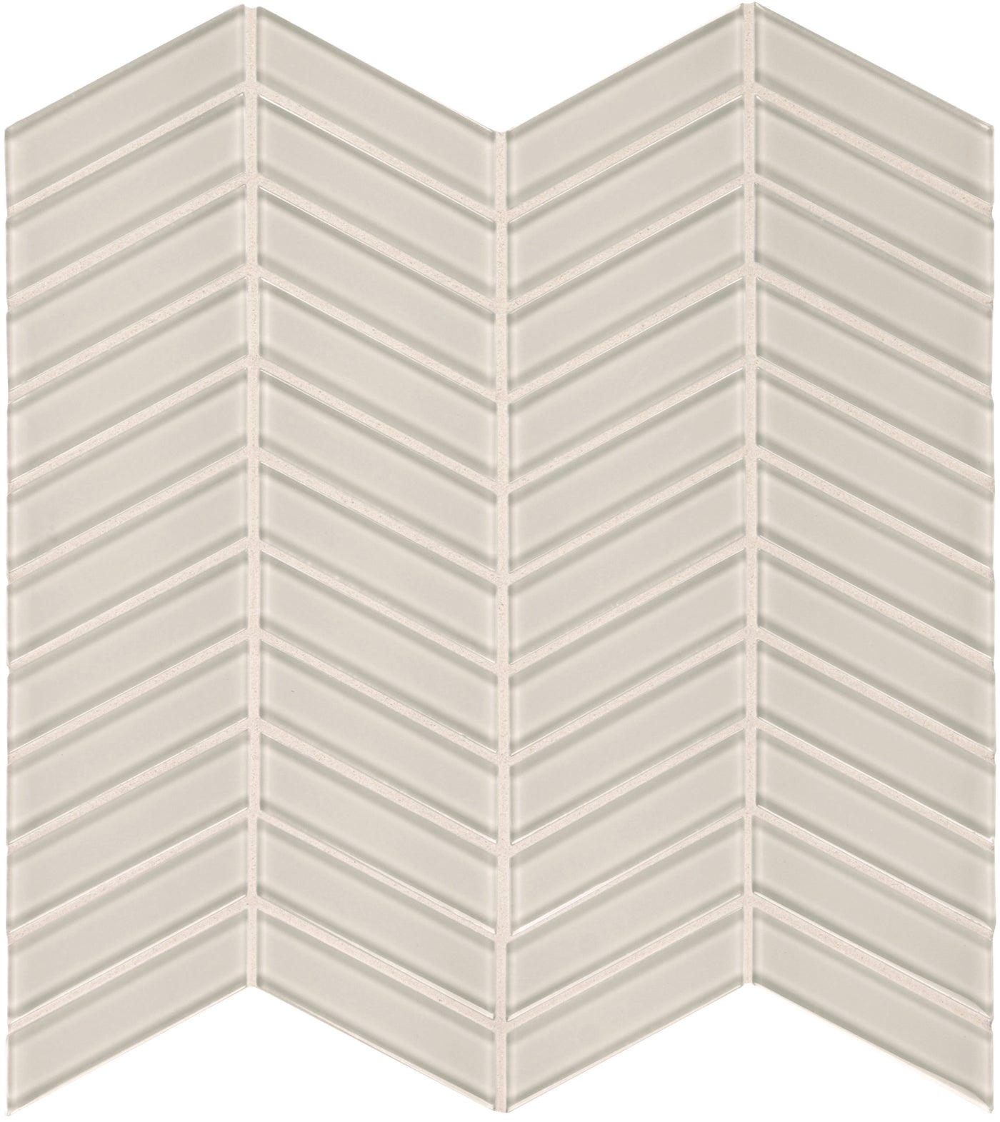 Tesoro Element Chevron 11.75" x 11.75" Glass Mosaic