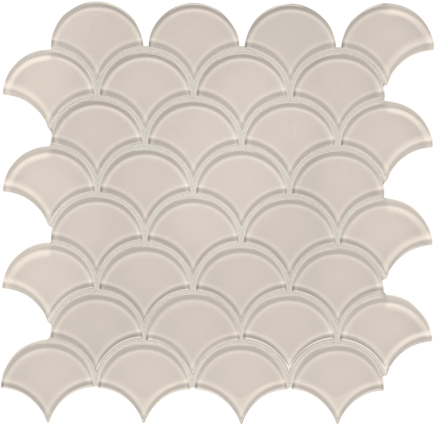 Tesoro Element Scallop 11.75" x 11.75" Glass Mosaic