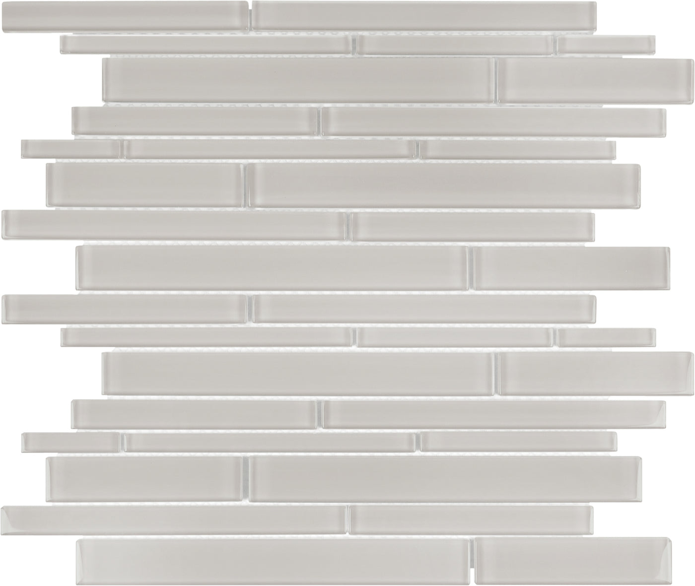 Tesoro Element 2 x 6 Random Linear 11.75" x 11.75" Glass Mosaic