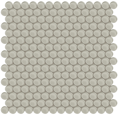 QDI Surfaces Element Penny Round 12" x 12" Glass Mosaic