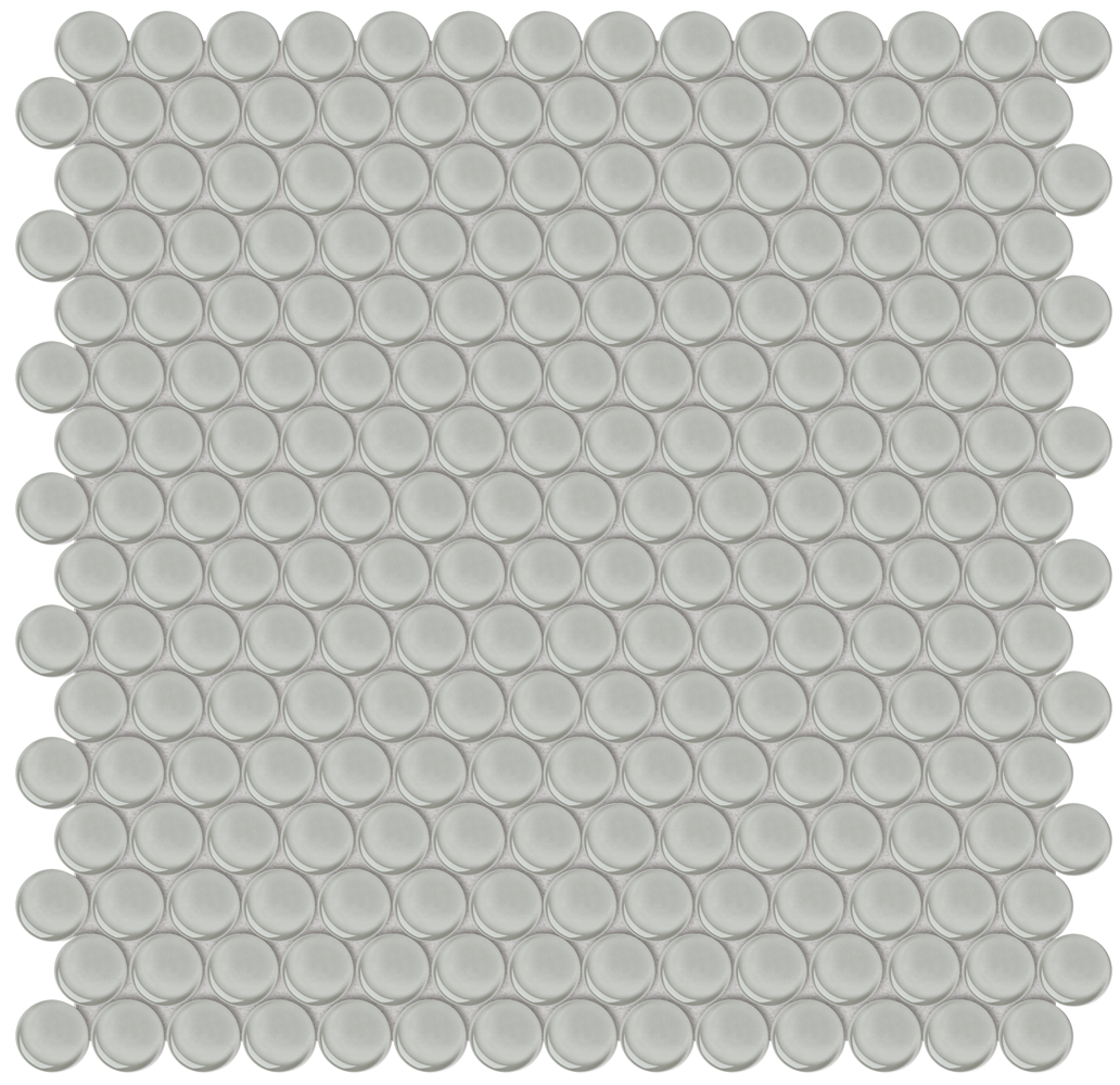 QDI Surfaces Element Penny Round 12" x 12" Glass Mosaic