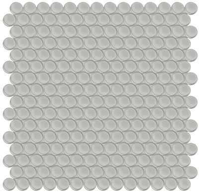 QDI Surfaces Element Penny Round 12" x 12" Glass Mosaic