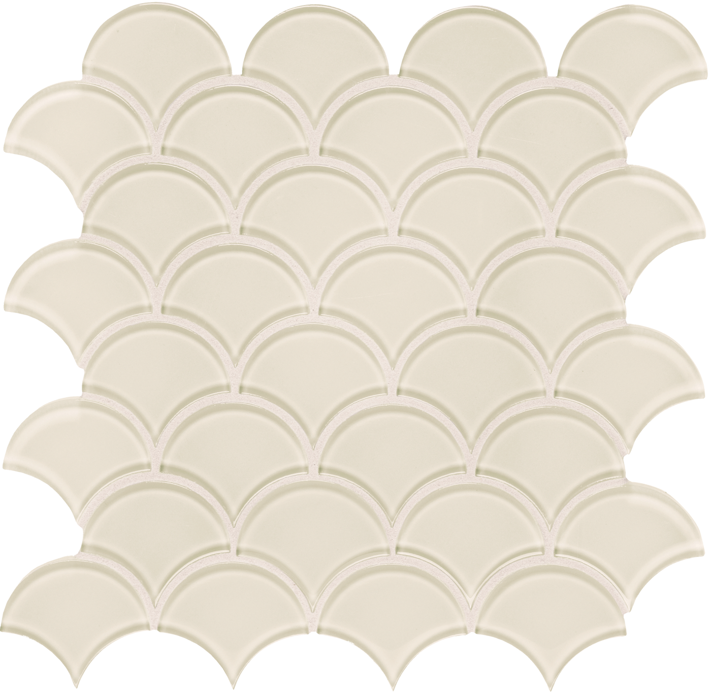 Tesoro Element Scallop 11.75" x 11.75" Glass Mosaic