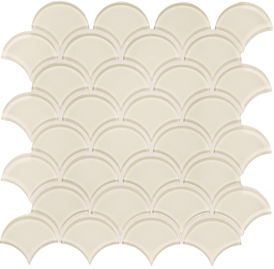 Tesoro Element Scallop 11.75" x 11.75" Glass Mosaic