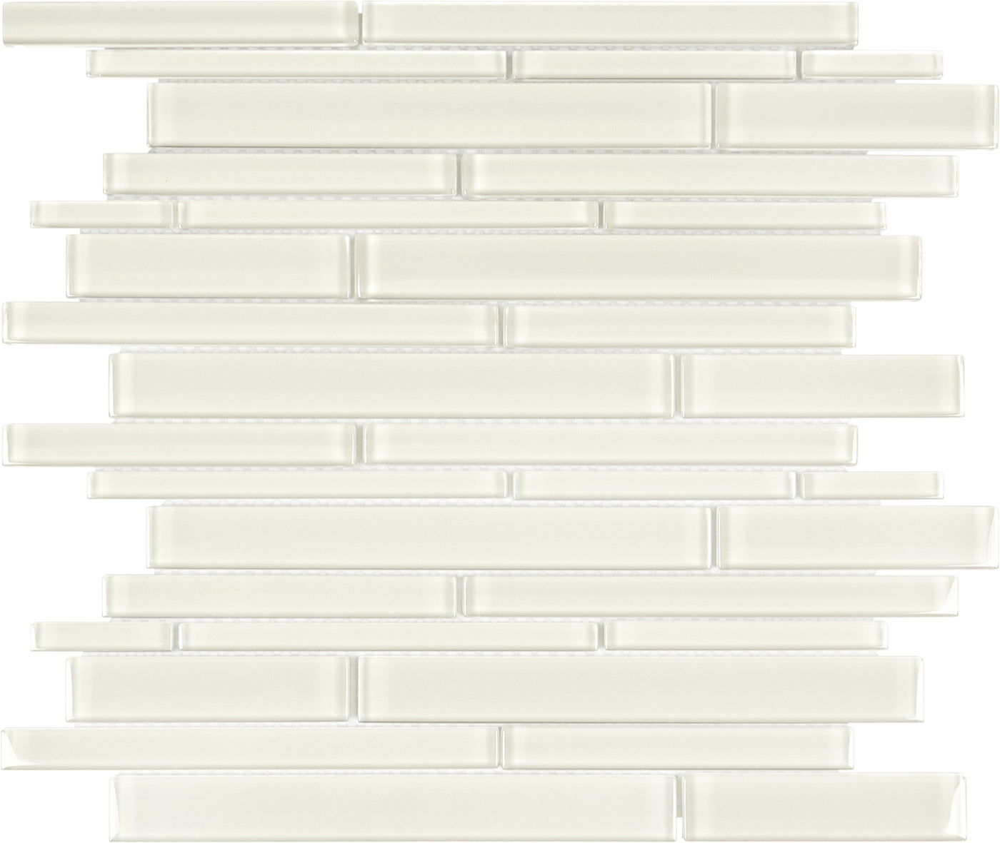 Tesoro Element 2 x 6 Random Linear 11.75" x 11.75" Glass Mosaic