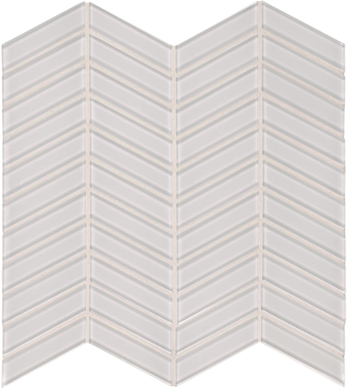 Tesoro Element Chevron 11.75" x 11.75" Glass Mosaic