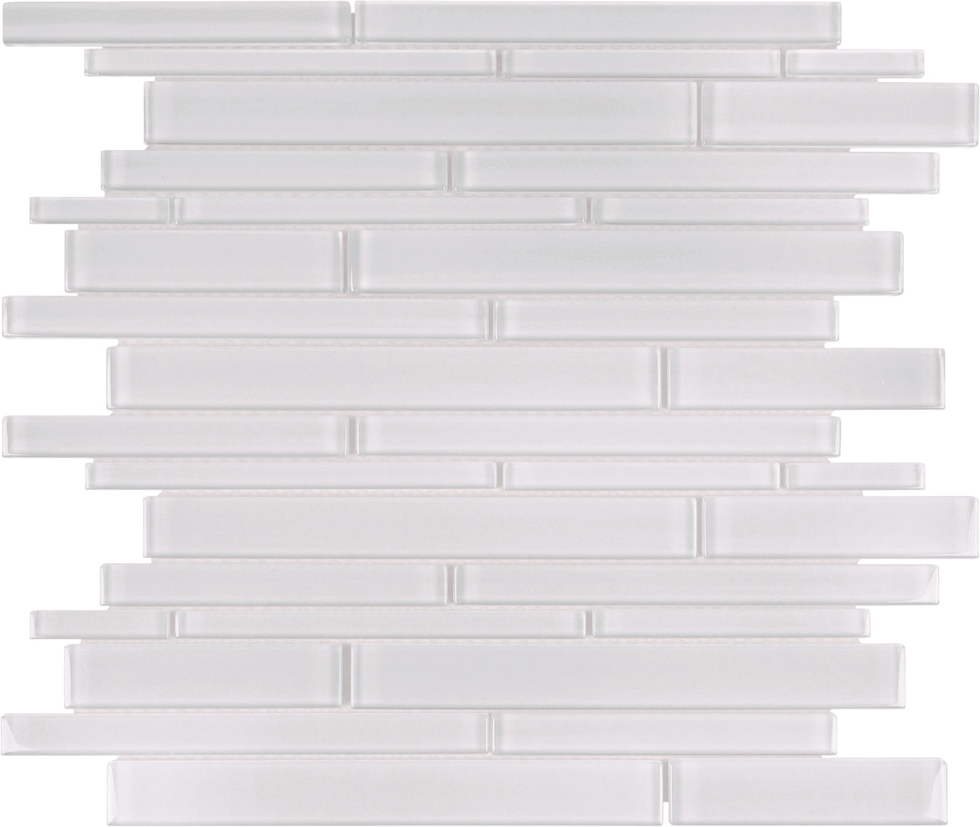 Tesoro Element 2 x 6 Random Linear 11.75" x 11.75" Glass Mosaic