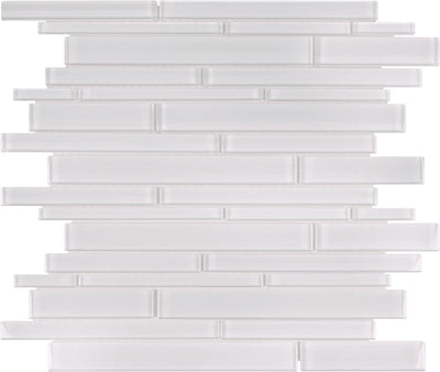 Tesoro Element 2 x 6 Random Linear 11.75" x 11.75" Glass Mosaic