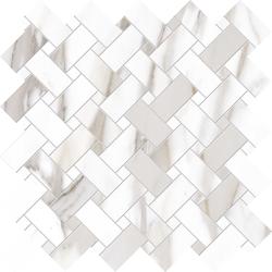 Emil Ceramica Tele Di Marmo Reloaded Intrecci 12" x 12" Porcelain Mosaic