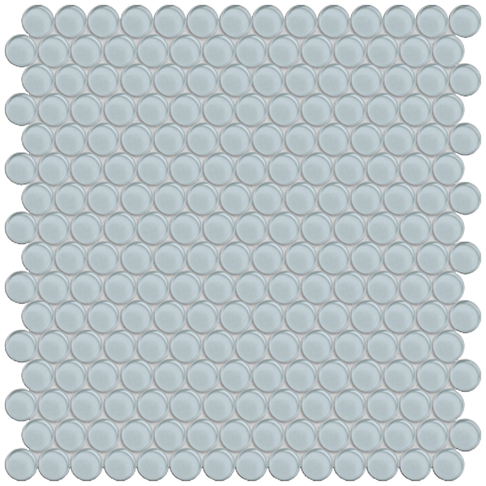 Florida Tile Peace of Mind Penny Round 11.75" x 11.75" Glass Mosaic