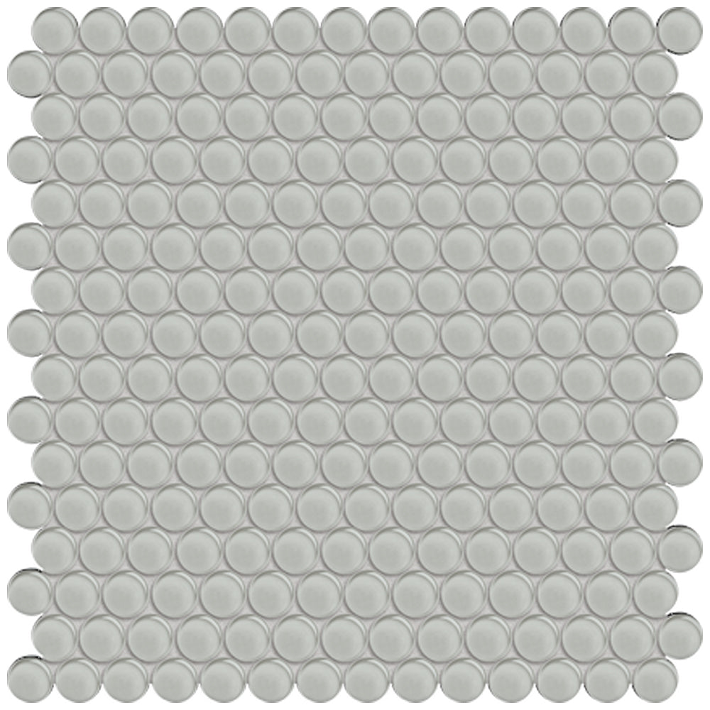 Florida Tile Peace of Mind Penny Round 11.75" x 11.75" Glass Mosaic