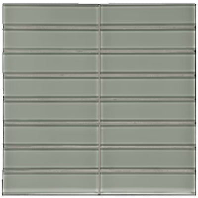 Florida Tile Peace of Mind Stack 1.5 x 6 11.63" x 11.75" Glass Mosaic