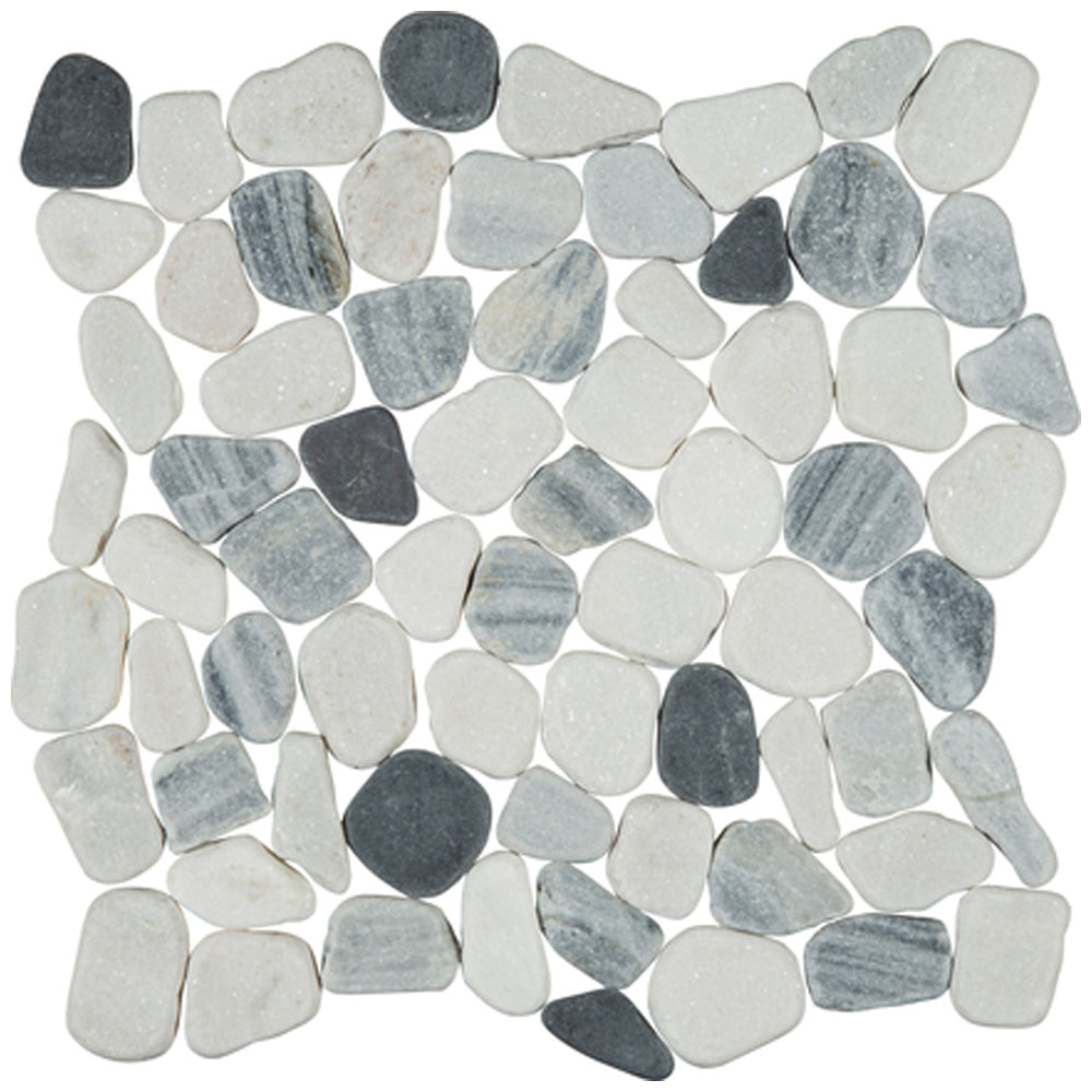 Florida Tile Pebbles Round 12" x 12" Natural Stone Mosaic