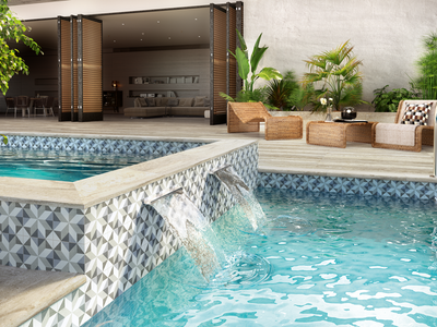 QDI Surfaces Fiore 6" x 6" Porcelain Tile