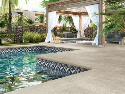 QDI Surfaces Fleur 6" x 6" Porcelain Tile