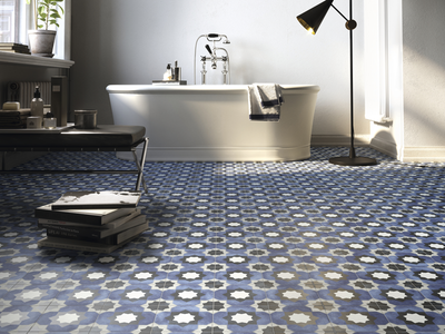 QDI Surfaces Fleur 6" x 6" Porcelain Tile
