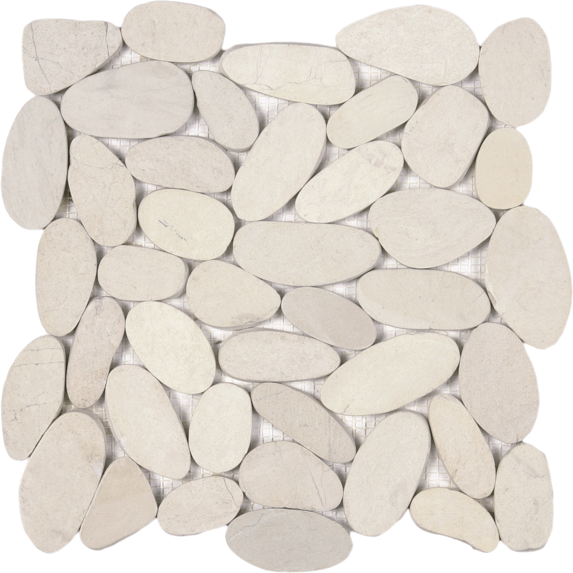 Bati Orient Pebble XL Sliced 12" x 12" Natural Stone Mosaic