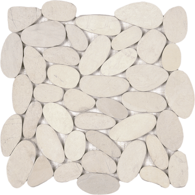 Bati Orient Pebble XL Sliced 12" x 12" Natural Stone Mosaic