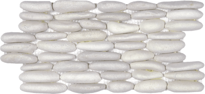 Bati Orient Pebble Stacked 6" x 12" Natural Stone Mosaic