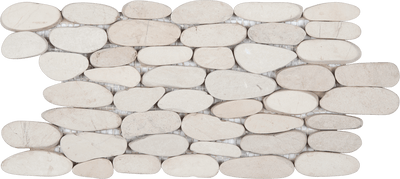 Bati Orient Pebble Stacked Sliced 6" x 12" Natural Stone Mosaic