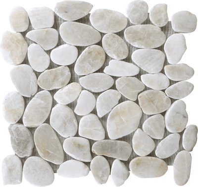 Bati Orient Pebble Sliced 12" x 12" Natural Stone Mosaic