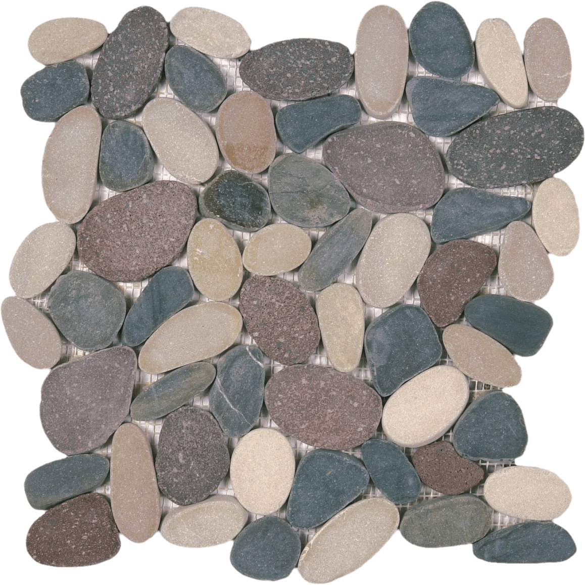 Bati Orient Pebble XL Sliced 12" x 12" Natural Stone Mosaic