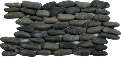 Bati Orient Pebble Stacked 6" x 12" Natural Stone Mosaic