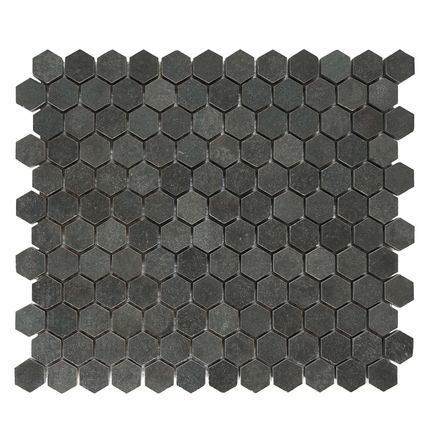 Patara Stone Basalt 1" Hexagon 10.2" x 11.8" Basalt Mosaic