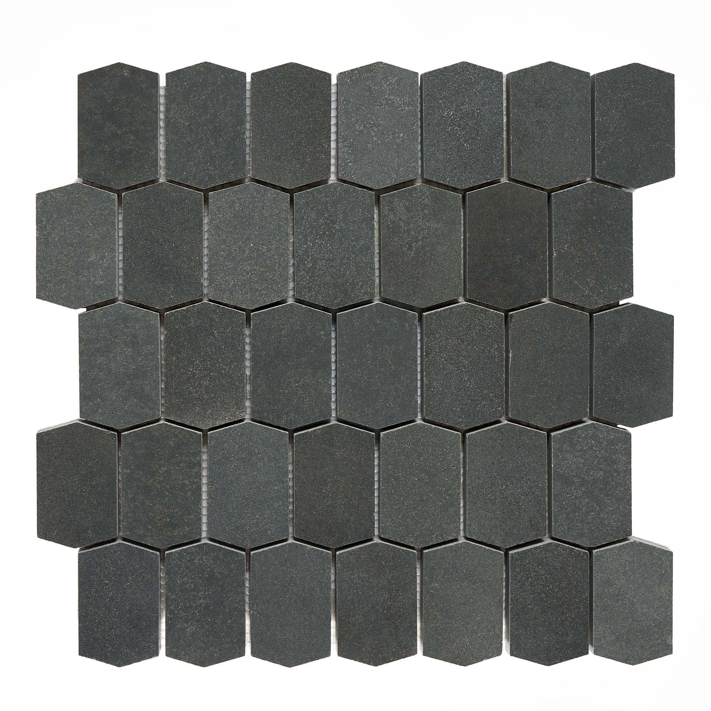 Patara Stone Basalt Adelaine 11.8" x 11.9" Basalt Mosaic