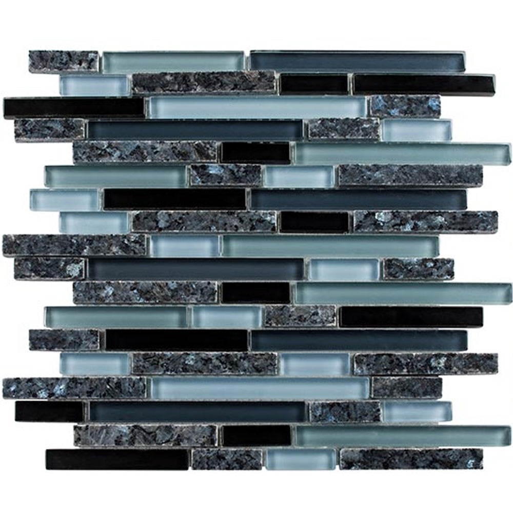 Granite & Glass 11.63" x 11.75" Granite & Glass Mosaic